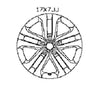 Nissan Juke (F15E) Wheel Aluminium 17" vehicles with TPMS