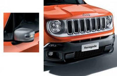 Jeep Renegade Mirror Caps & Front Grill Kit Silver Metallic