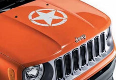 Jeep Renegade US Army Star Bonnet Decal in White