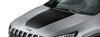 Jeep Cherokee (KL) Hood Decal, Matt Black Finish