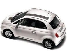 Fiat 500 Barcode Stripes - Black 2008-2015