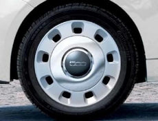 Fiat 500 Vintage Wheel Trims 15" Chrome 2008-2015