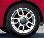Fiat 500 Single 15" Alloy Wheel 5-Double Spoke Design 2008-2015