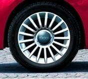 Fiat 500 Single 16" Alloy Wheel 17-Spoke Design 2008-2015