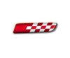 Fiat 500 Red Sport Badge - Pair