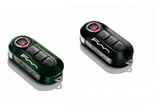 Fiat Key Cover Kit - British Green & Pastel Black