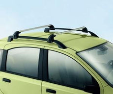 Fiat Panda Roof Bars, Aluminium - vehicles w/o sunroof 2003-2011