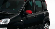 Fiat Panda Mirror Covers, Bright Red