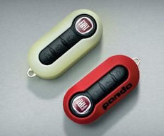 Fiat Panda Key Covers, Glow in the Dark + Red Colour