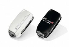 Fiat 500X Key Covers - White Logo + Black Streets