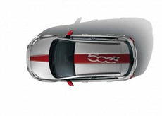 Fiat 500X Decals on Bonnet & Roof - Red