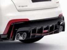 Honda Civic Type-R Rear Diffuser Decoration, Rally Red 2015-2016