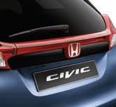 Honda Civic Tourer Tailgate Decoration, Black