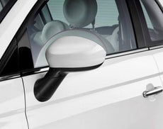 Fiat 500 Side Mirror Covers, White