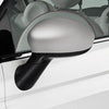 Fiat 500 Side Mirror Covers, Wrapped Matt Silver