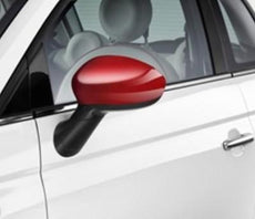 Fiat 500 Side Mirror Covers, Red
