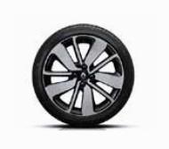 Renault Clio (4) 17" Drenalic Alloy Wheel, Black