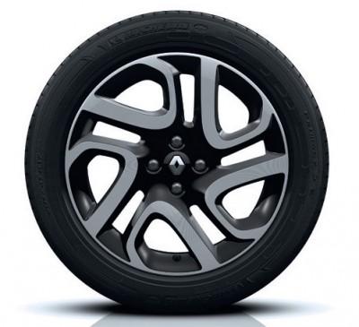 Renault Captur 17" Alloy Wheel, Black Diamond-Effect