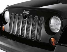 Jeep Wrangler (JK) Steel Mesh Grille - vehicles with Hood Lock