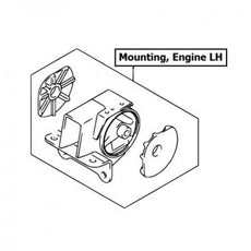 Suzuki Alto (AMF310) Mounting, Engine LH
