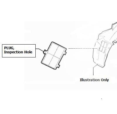 Fiat 500 Plug, Arch Liner Inspection Hole