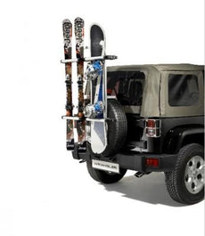 Jeep Wrangler (JK) Spare Tyre Mounted Ski & Snowboard Carrier