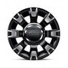 Fiat 500 14" Alloy Wheel Set, Matt Grey/Black 8-Spoke