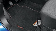 Suzuki Baleno Carpet Mat Set, Deluxe Red RHD