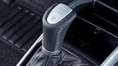 Suzuki Baleno Leather Gear Shift Knob Black/Silver
