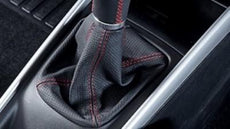 Suzuki Baleno Leather Gear Shift Boot Black/Silver/Red