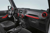 Jeep Wrangler (JK) Interior Trim Kit, Flame Red