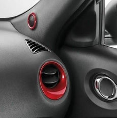 Nissan Juke (F15E) Red Air Vent & Tweeter Surrounds 2010-2018