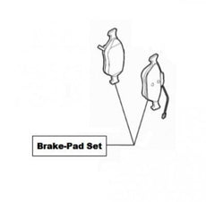 Fiat 500 Brake Pad-Set, Front
