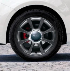 Fiat 500 Single 16" Alloy Wheel 8-Spoke Design 2008-2015