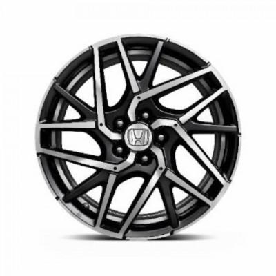 Honda Civic 18” Alloy Wheel, Diamond Cut A-Surface & Gunpowder Black Windows