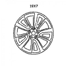 Nissan Qashqai (J11E) Wheel-Aluminium 19x7J vehicles with TPMS