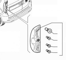 Fiat Doblo (3V) Tail Lamp, LH