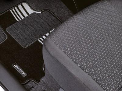 Suzuki Swift Carpet Mat Set, Silver Detailing RHD