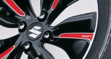 Suzuki Swift Alloy Wheel Decal Set, Burning Red