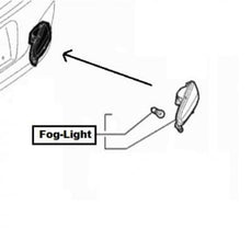 Fiat Punto Fog-Light Unit, Rear