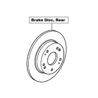 Honda Civic Type-R Brake Disc, Rear