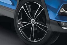 Nissan Qashqai/X-Trail 19" Bi-Coloured Black & White, Alloy Wheel