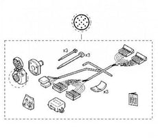 Dacia Sandero/Stepway Wiring Harness, Tow Bar 13-PIN