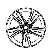 Nissan Juke (F15E) Accessory Alloy Wheel 18" Dark Grey (for inserts)