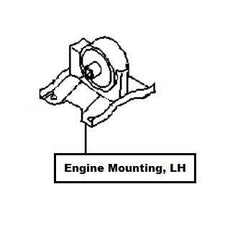 Nissan Primera (P11E) Engine Mounting, LH