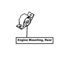 Nissan Primera (P11E) Engine Mounting, Rear