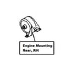 Nissan Primera (P11E) Engine Mounting Rear, RH
