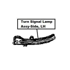Nissan Qashqai (J11E) Turn Signal Lamp Assy-Side LH