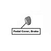 Fiat 124 Spider (6F) Pedal Cover, Brake