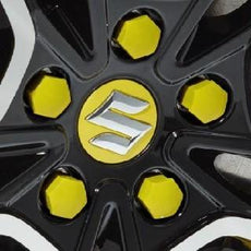 Suzuki Swift Sport Wheel Bolt Cover Set, Champion Yellow